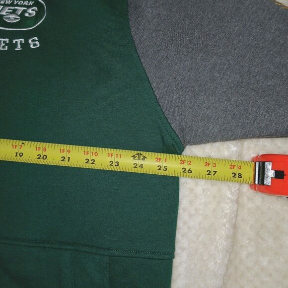 Tommy Hilfiger NFL New York Jets Green Grey Full Zip Jacket 2XL Hoodie Pockets - Picture 12 of 12